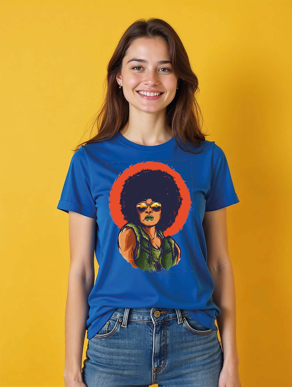 Thumbnail: Afro Soul Modern Women’s  Printed Graphic Streetwear T-Shirt – Sale