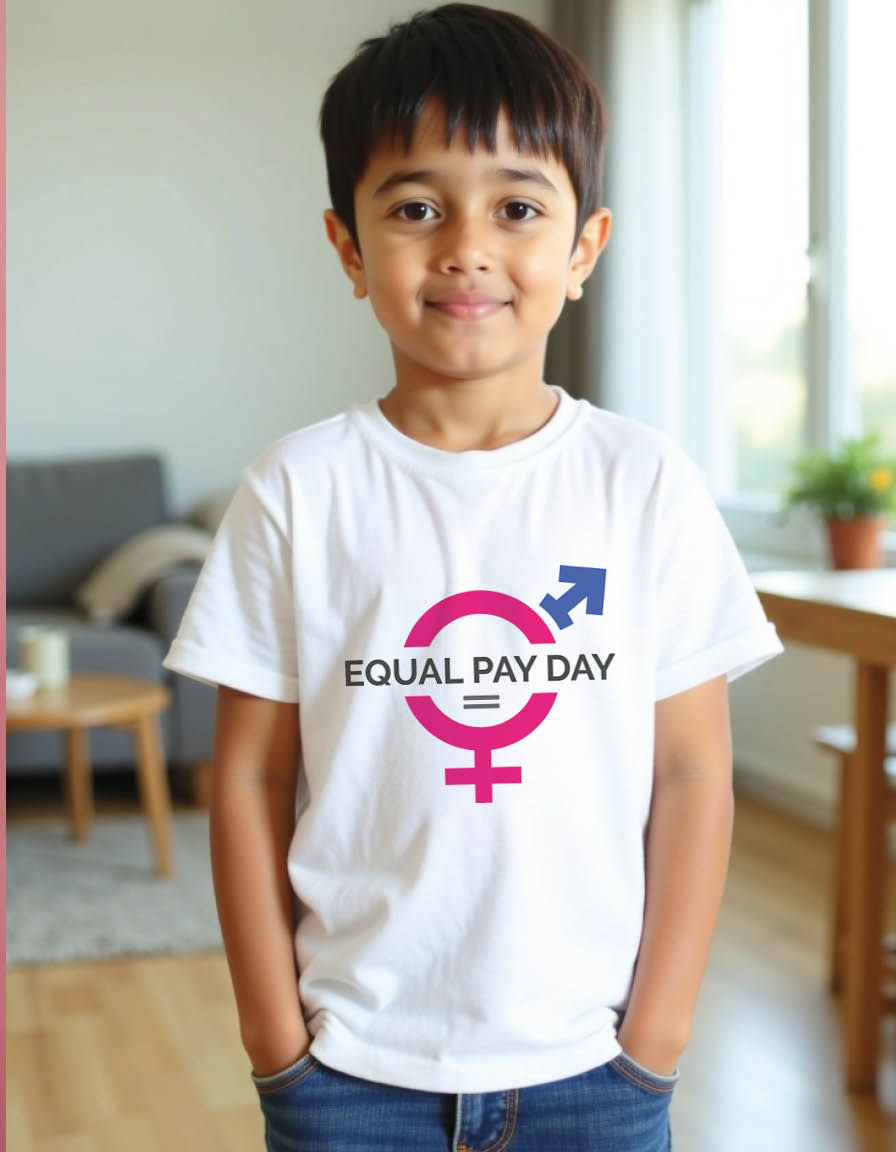 Thumbnail: Equal pay day Unisex printed graphic t shirt