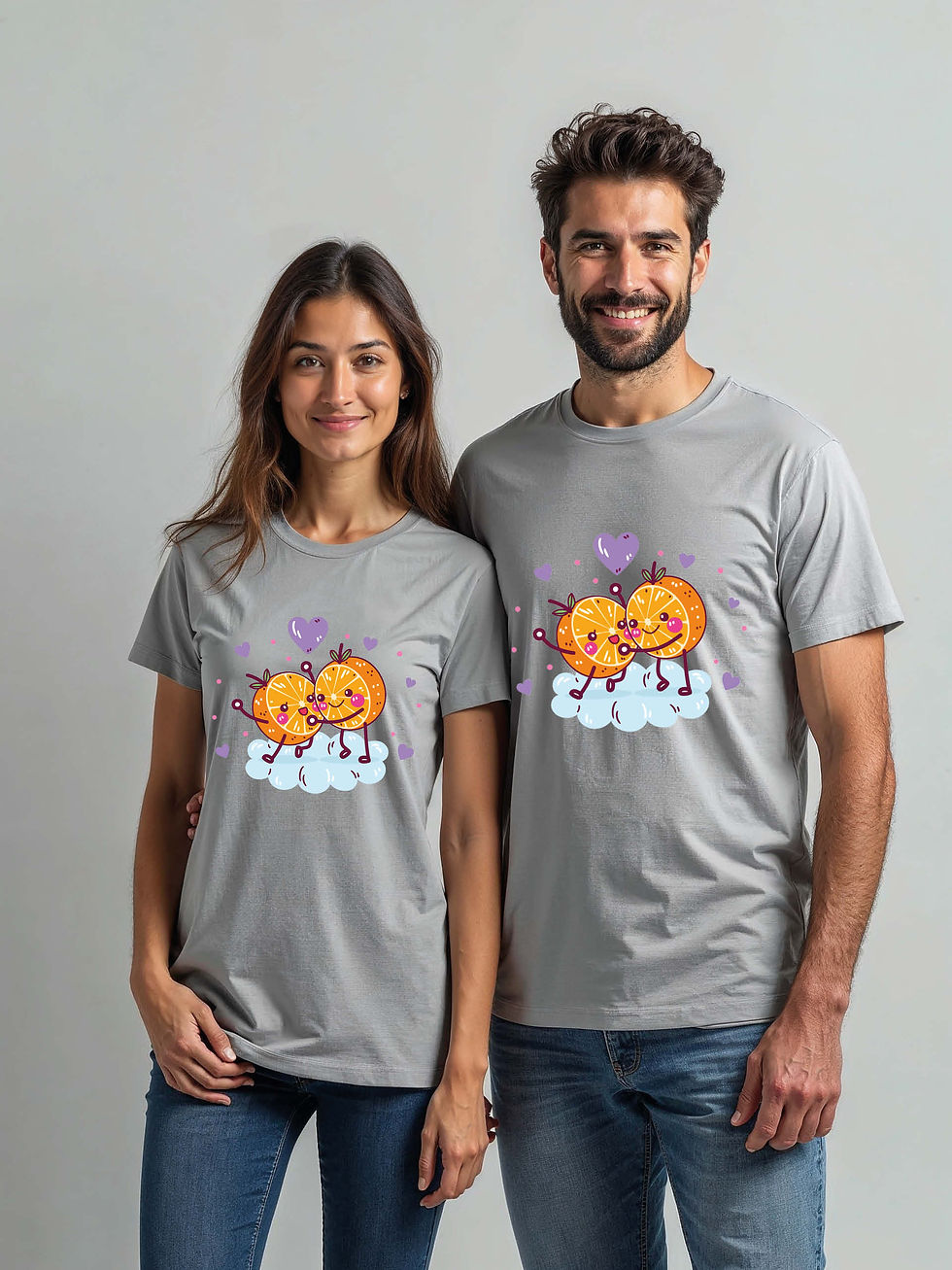 Thumbnail: Soulmates Cartoon Couple Matching Tee Lovers Edition – Sale