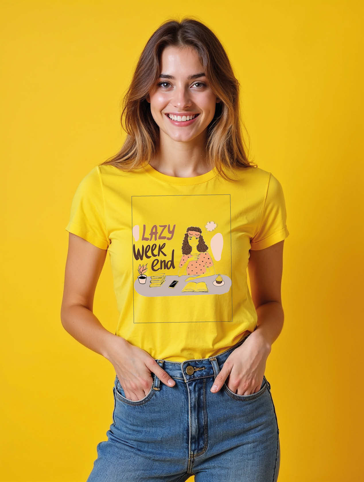 lazy week end Stylish Women’s Stylish Quote T-Shirt – Fast Delivery