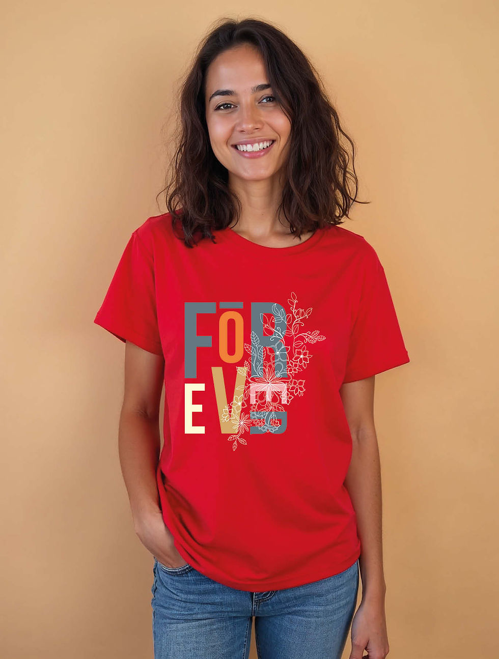 Thumbnail: Forever for you Stylish Women’s Graphic T-Shirt – Buy Now