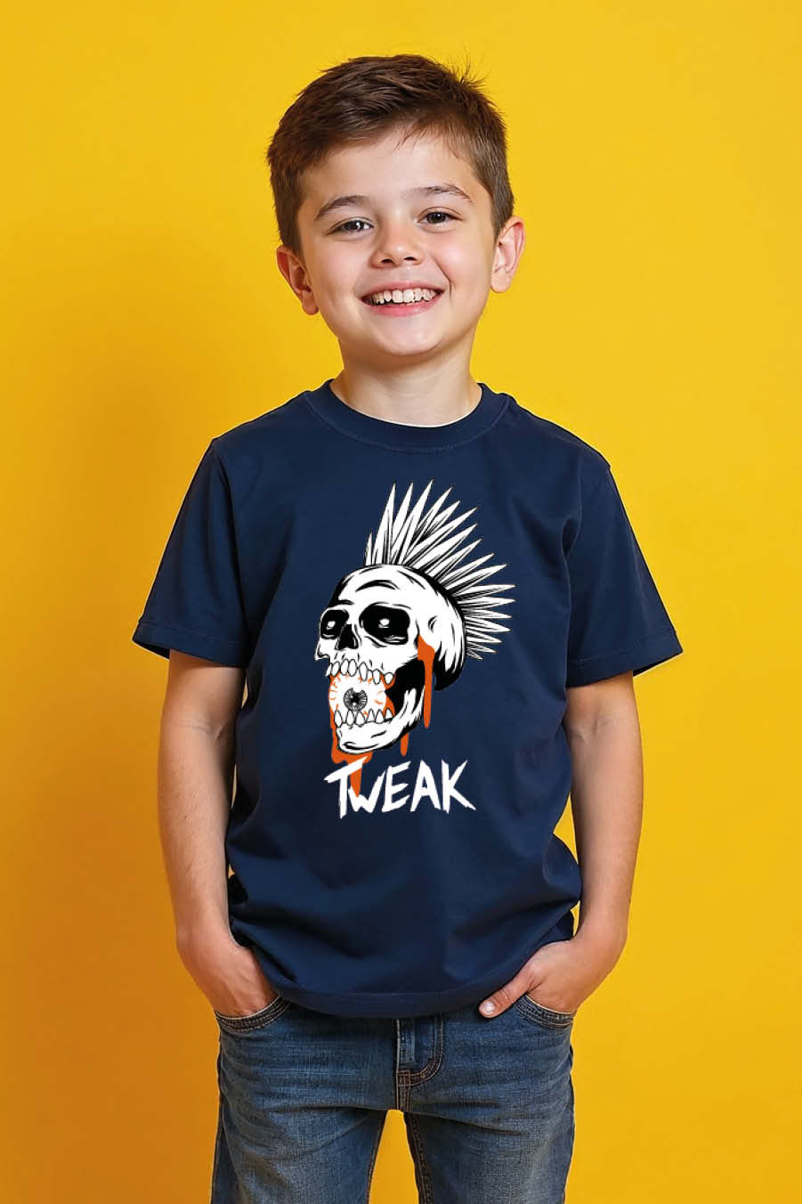 Thumbnail: tweak Casual Kids Printed T-Shirt – Gaming Print Design for Boys & Girls