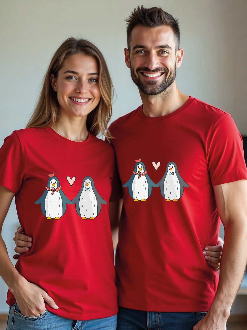 Thumbnail: Romantic Animal Couple Matching Tee Lovers Edition – Fast