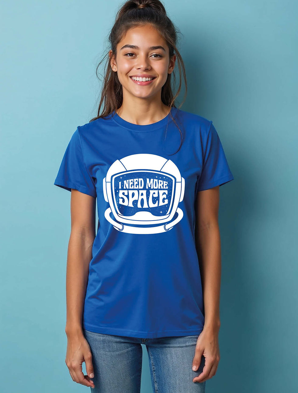 Thumbnail: i need more space Modern Women’s Printed Graphic Streetwear T-Shirt – Shop Now