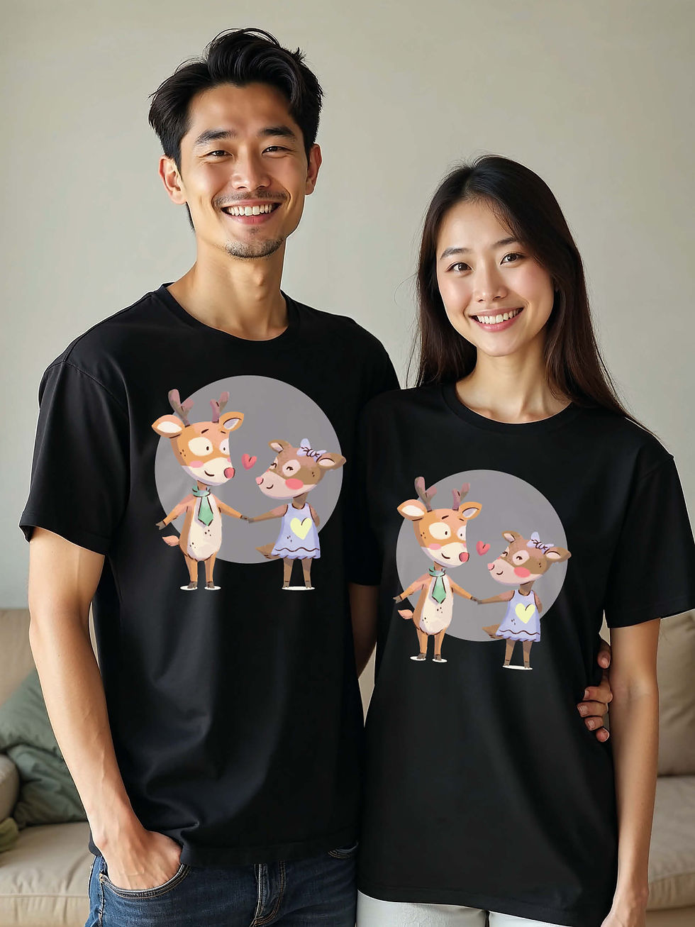 Matching Outfit Animal Couple Matching Tee Lovers Edition