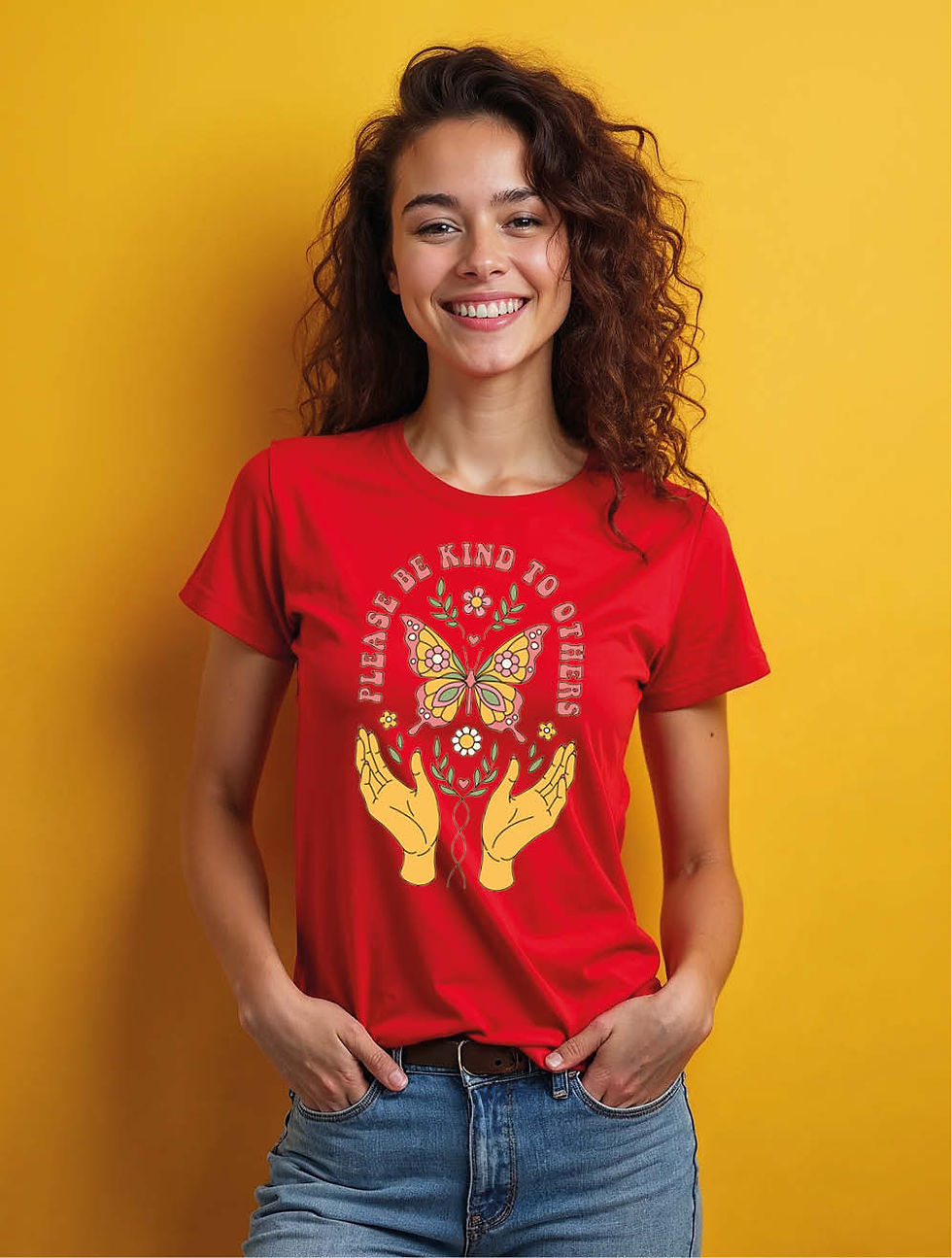 Thumbnail: please be kind to others  Trendy Women’s Printed Graphic Streetwear T-Shirt