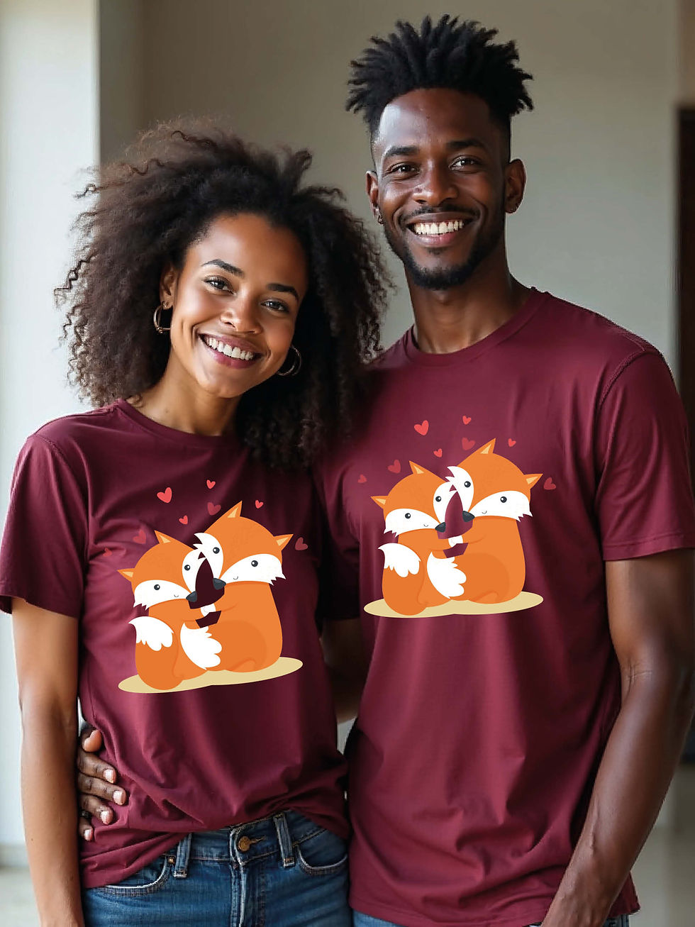 Thumbnail: Romantic Animal Couple Matching Tee Lovers Edition – Limited