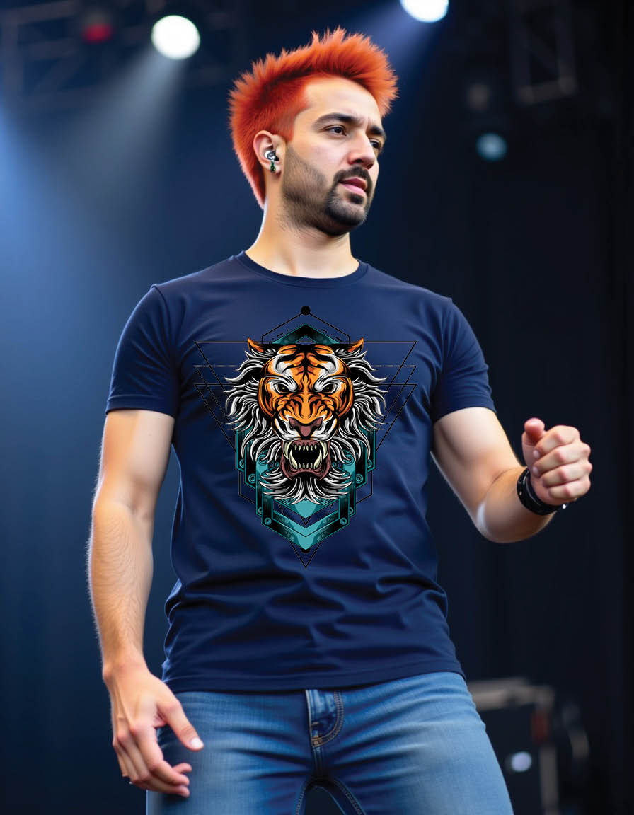 Thumbnail: king tigers mens printed graphic t shirt