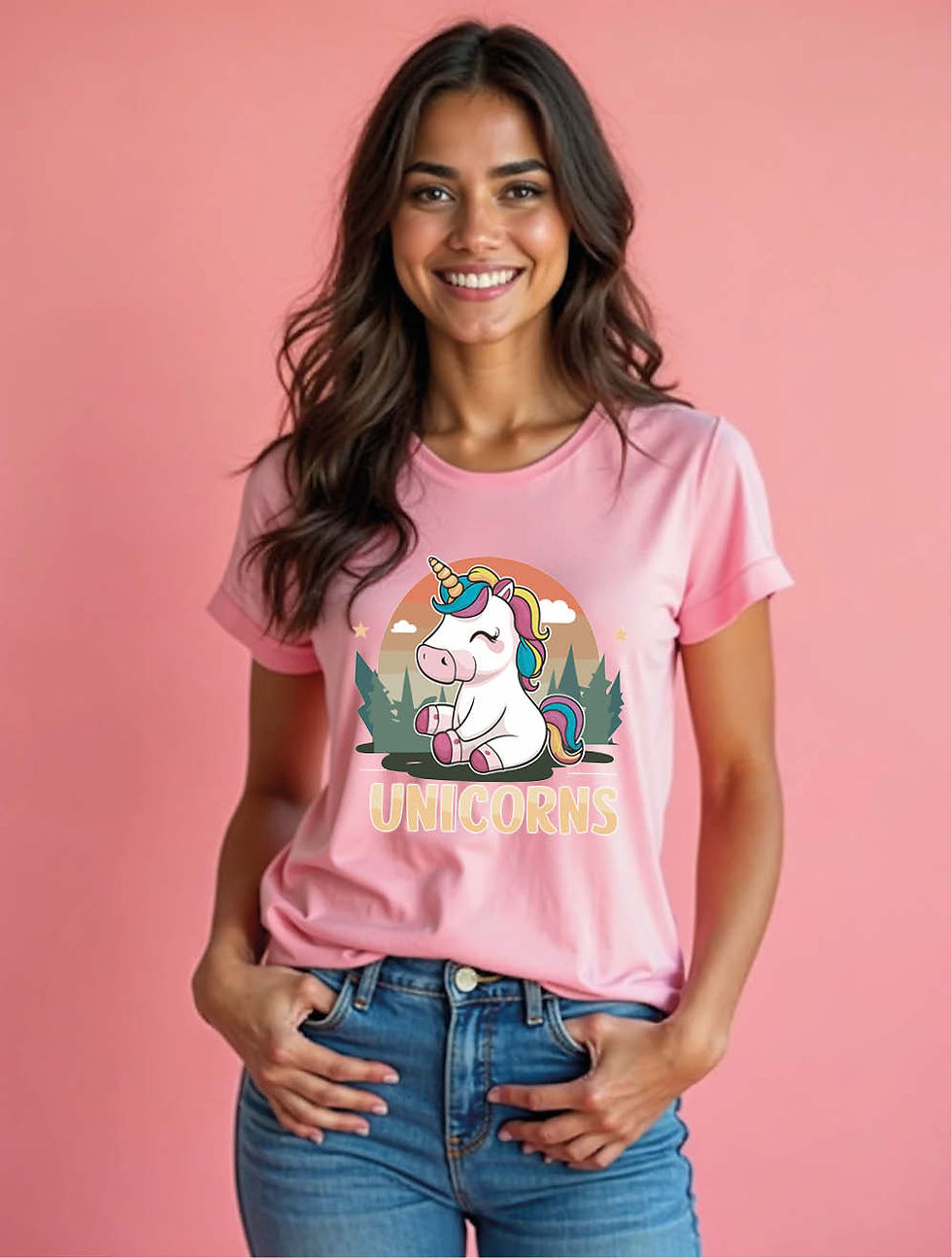 Thumbnail: unicorns  Urban Women’s Printed Graphic Streetwear T-Shirt – Best Price