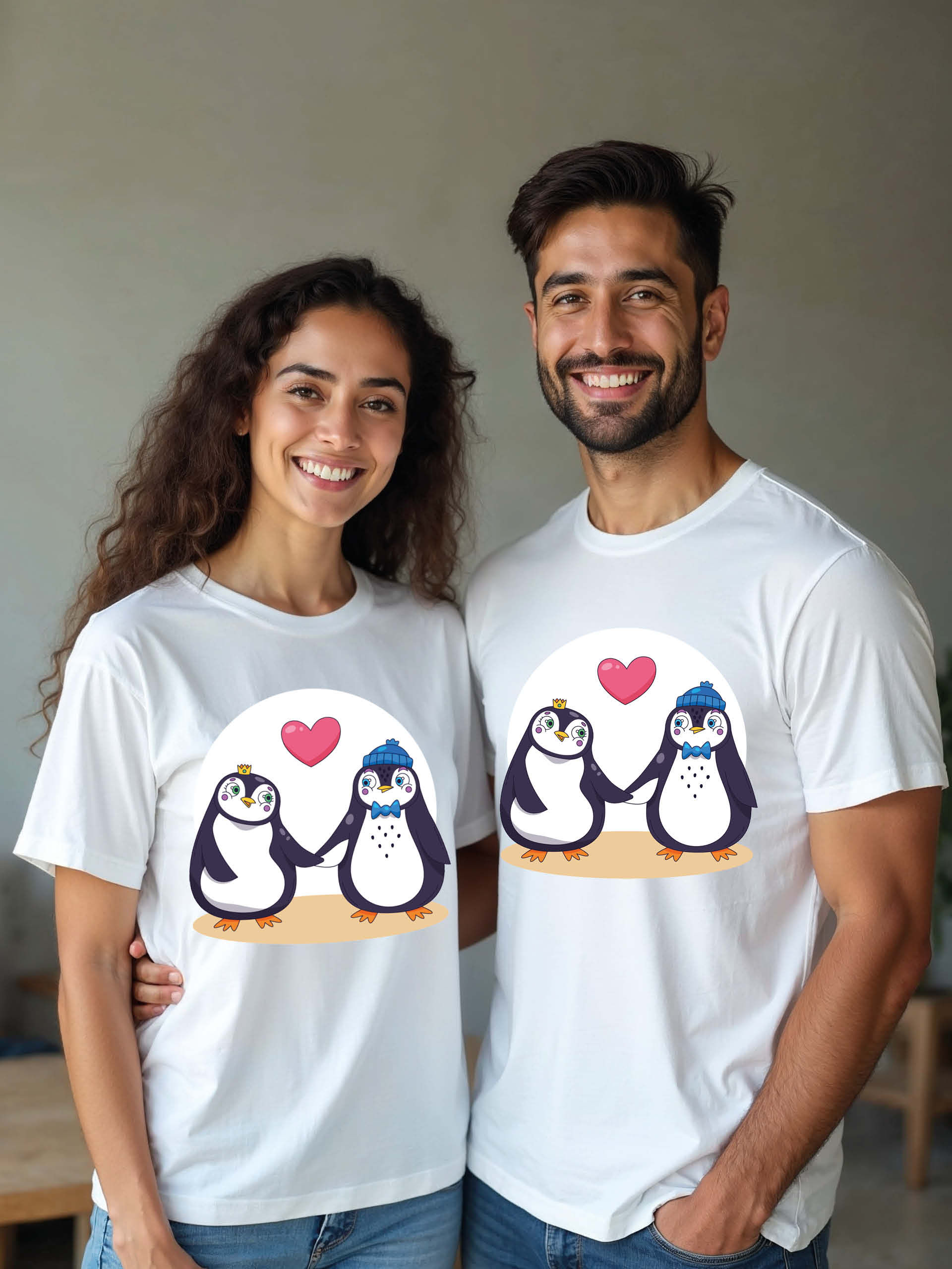 Valentine’s Cartoon Couple T-Shirt Lovers Edition – Discount Offer