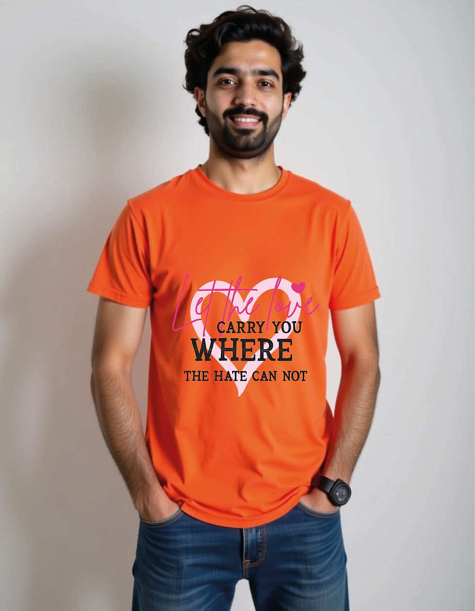 Thumbnail: love u where are you mens printed graphic t shirt