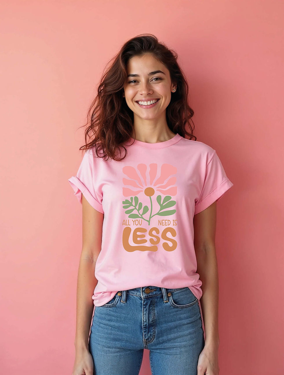 Thumbnail: all you need is less Unisex Printed Graphic T-Shirt For Mens, Womens & Kids