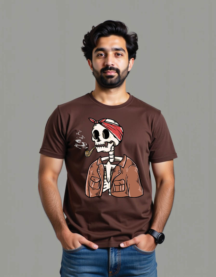 Thumbnail: vintage skull mens printed graphic t shirts