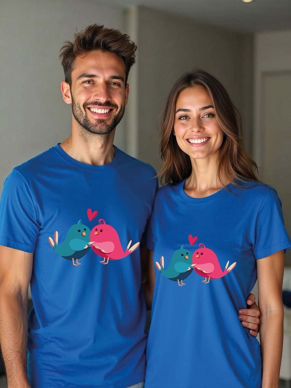 Thumbnail: Valentine’s Animal Couple T-Shirt Lovers Edition – Premium