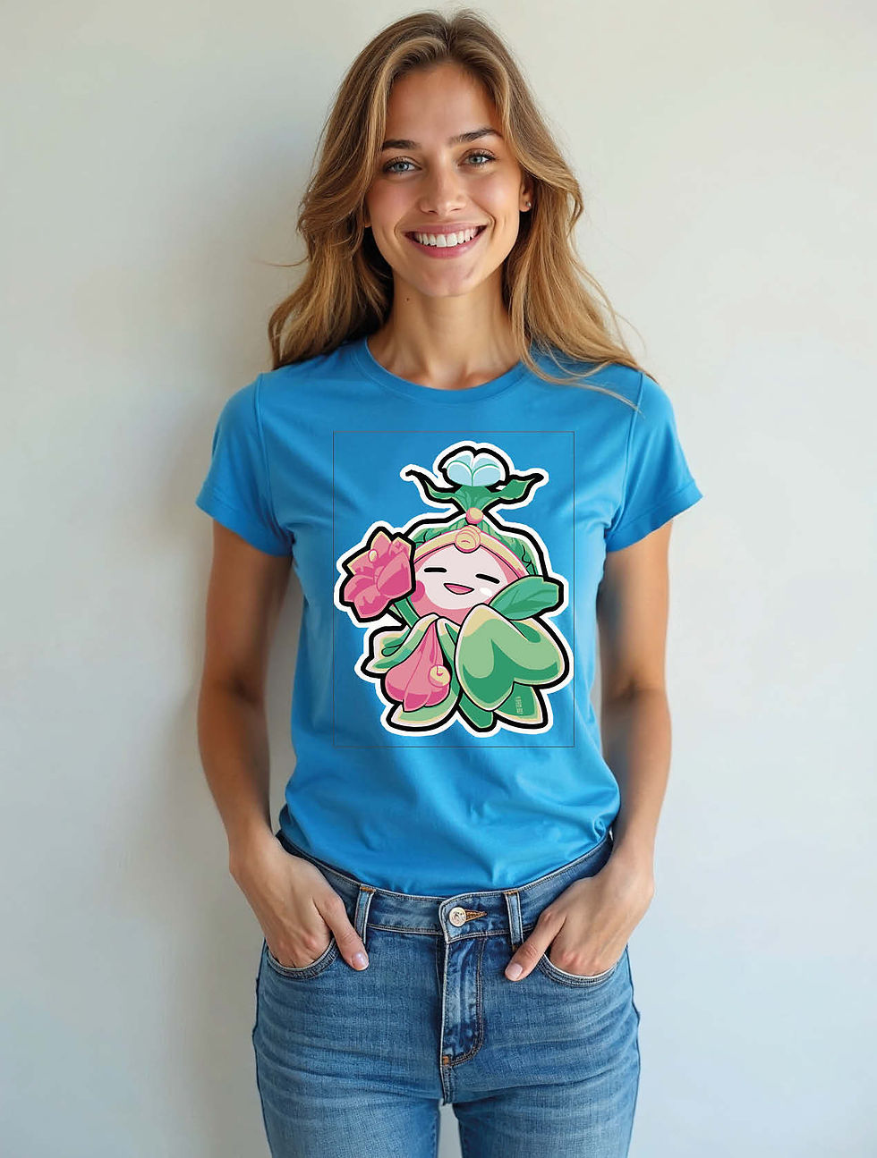 Thumbnail: Cute Flower Fairy Anime Trendy Women’s Typography T-Shirt – Hot Deal
