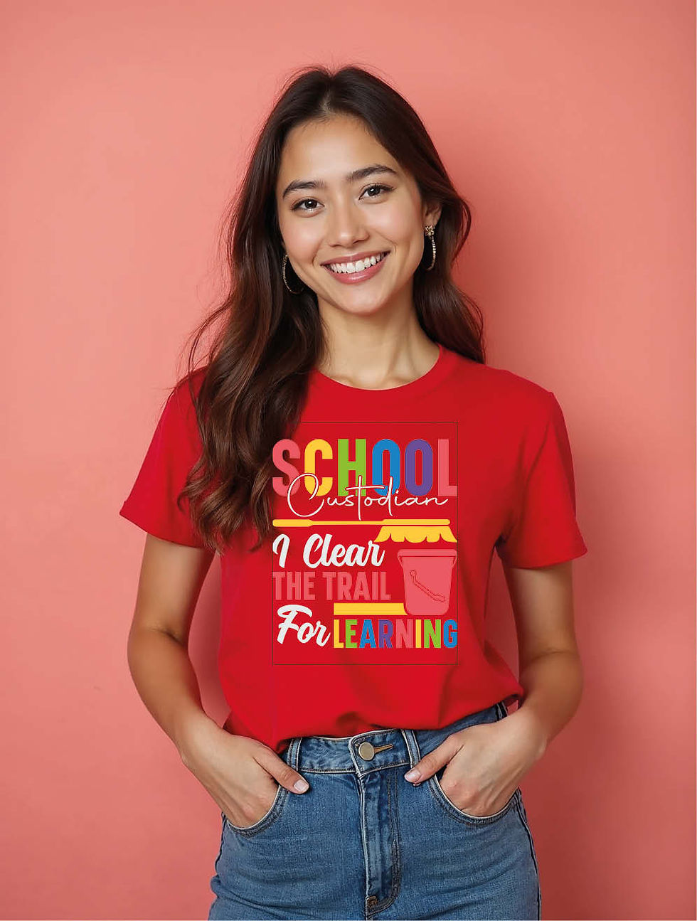 Thumbnail: School i clear the trail for learning Chic Women’s Typography T-Shirt – Fast