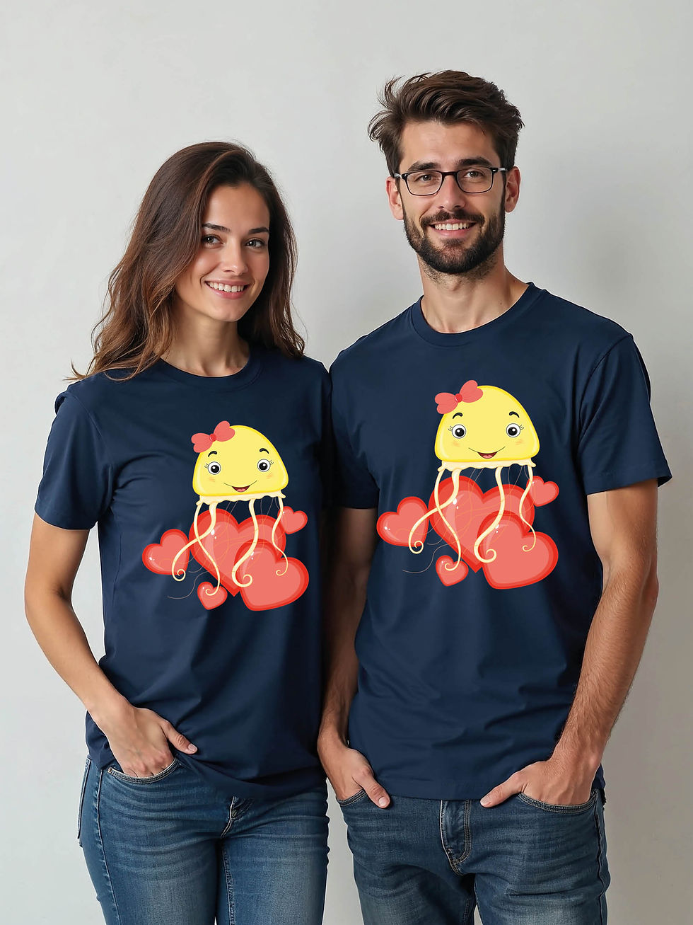 Thumbnail: Forever Love Cartoon Couple Matching Tee Lovers Edition – Sale