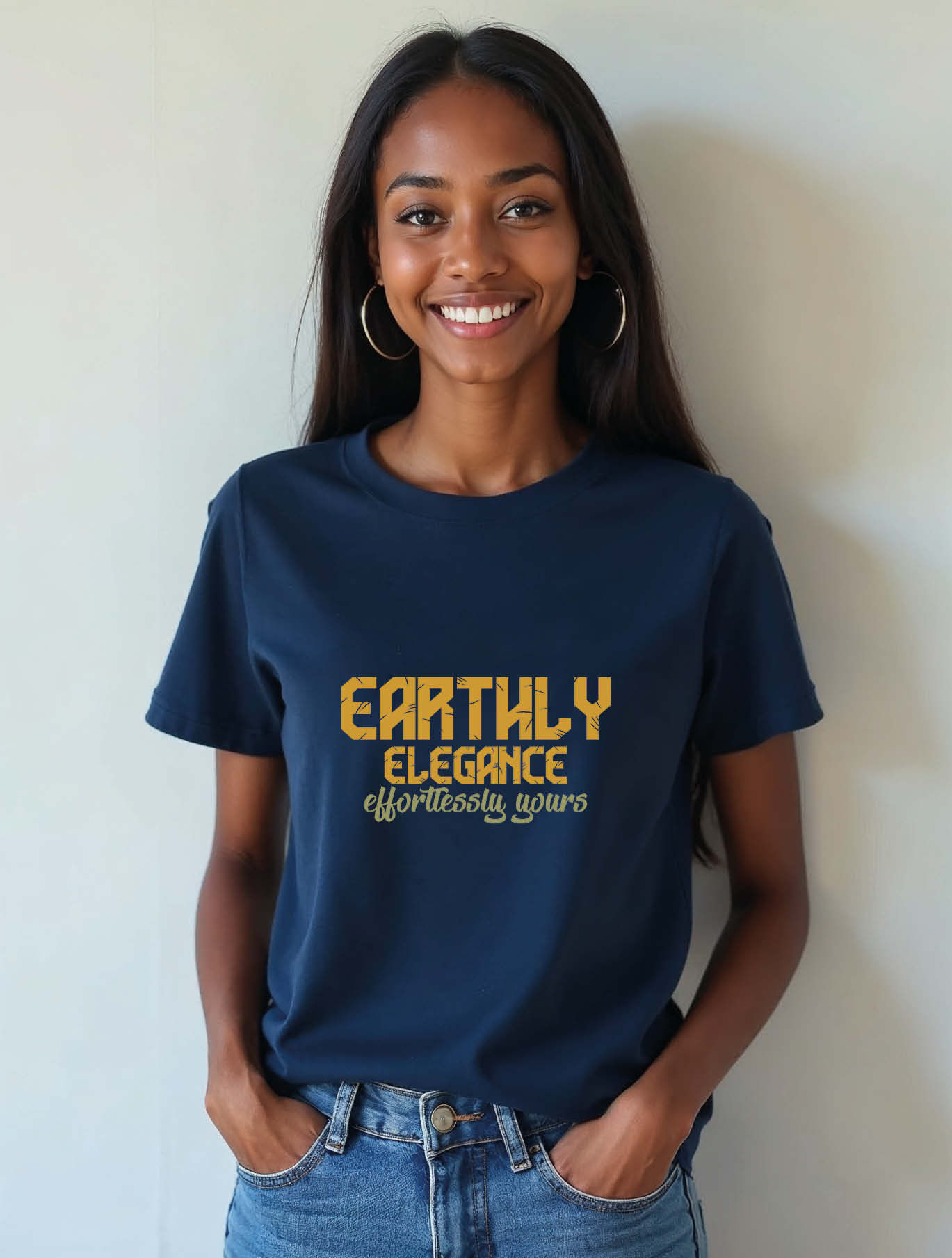 earthly elegance effortlessly yours Stylish Women’s Quote T-Shirt