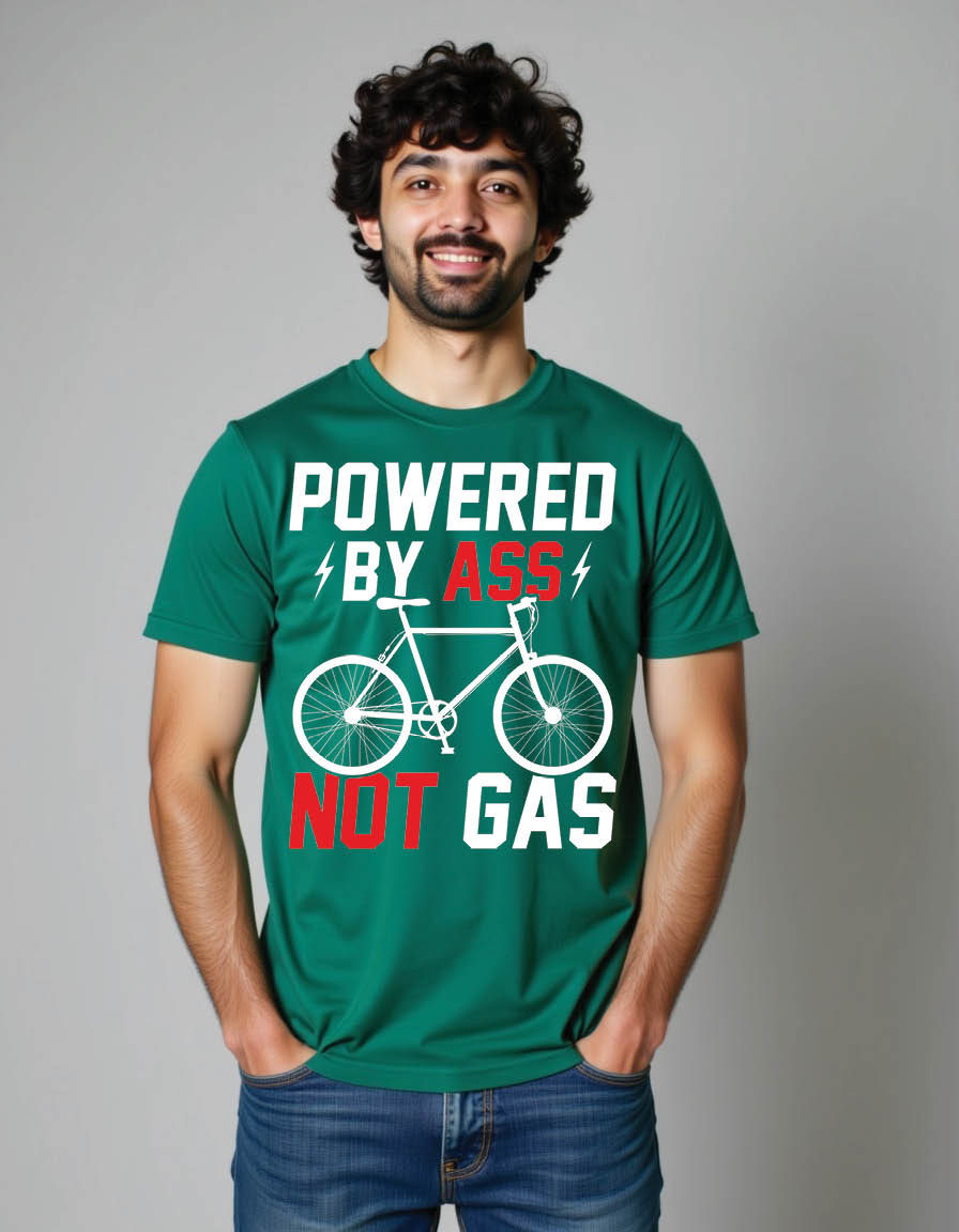 Thumbnail: drive less cycle more cycling mens printed graphic t shirt