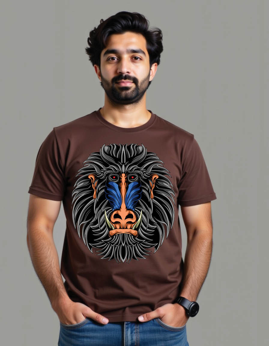 Thumbnail: epic monkey head mens printed graphic t shirt
