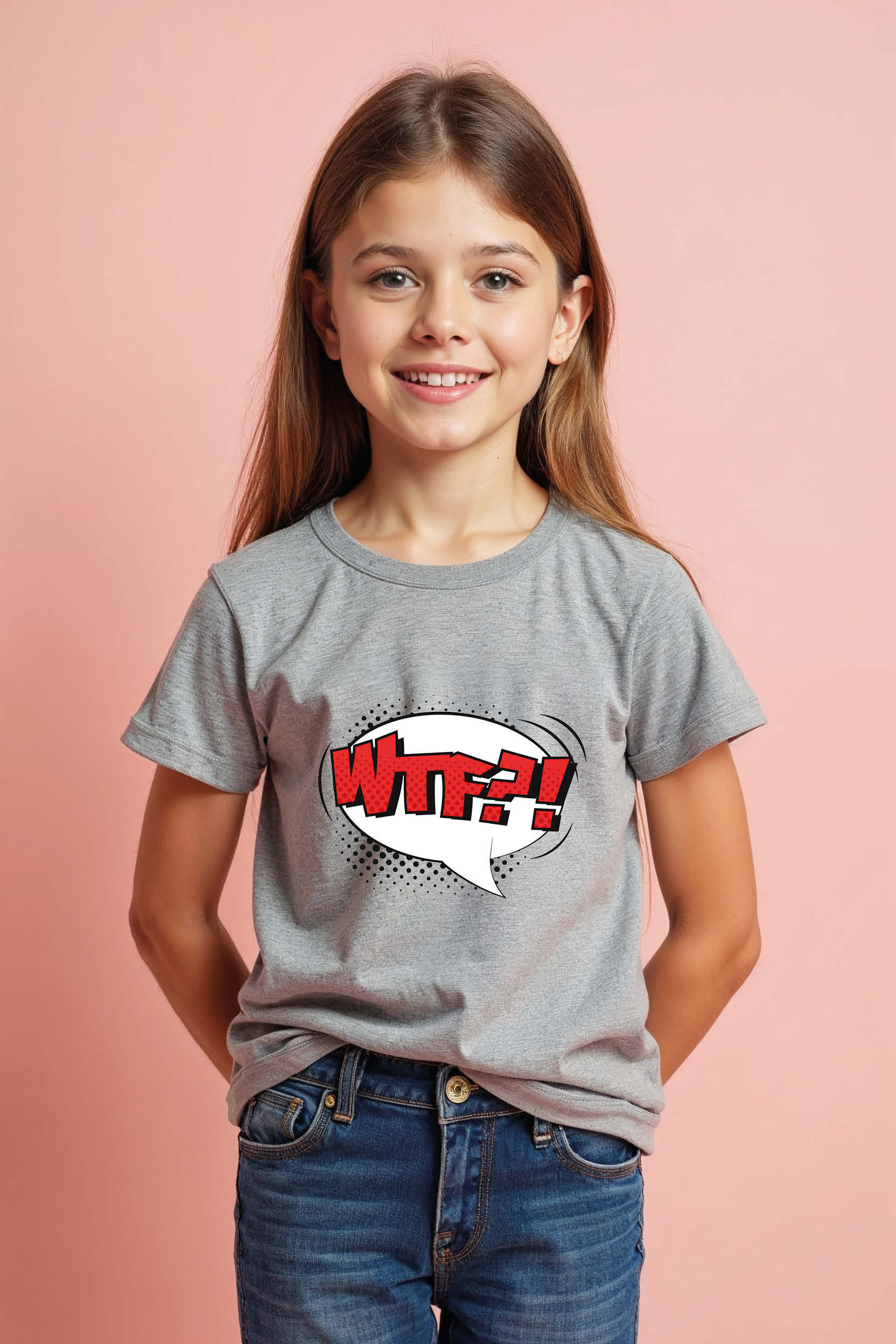 wtf?! Casual Kids Graphic Tee – Graphic Print Design for Boys & Girls