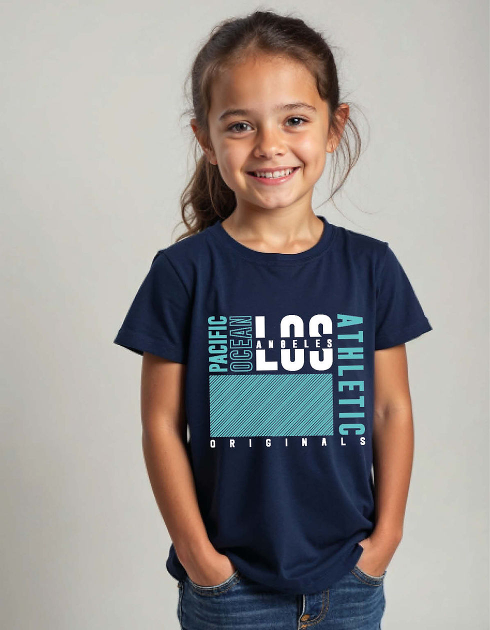 Thumbnail: pacific ocean loo athietic  printed T-Shirt for All ages