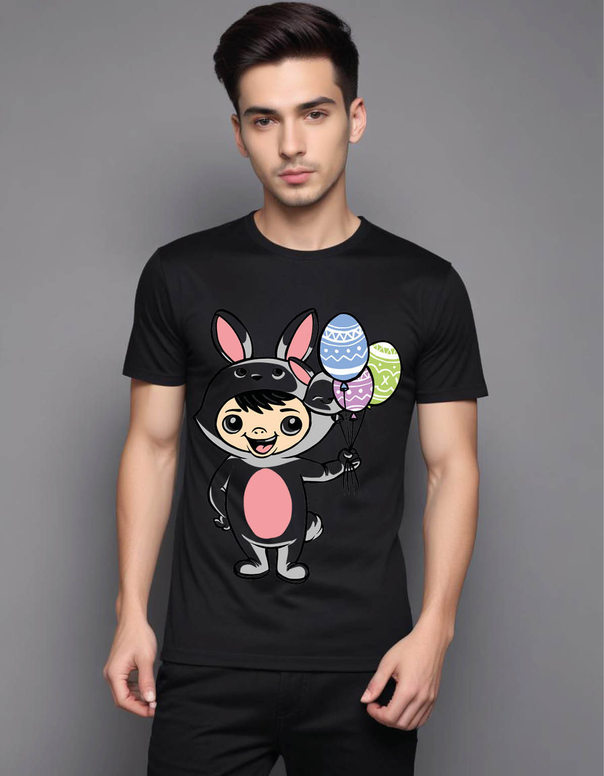 bunny kid mens printed graphic t shirt
