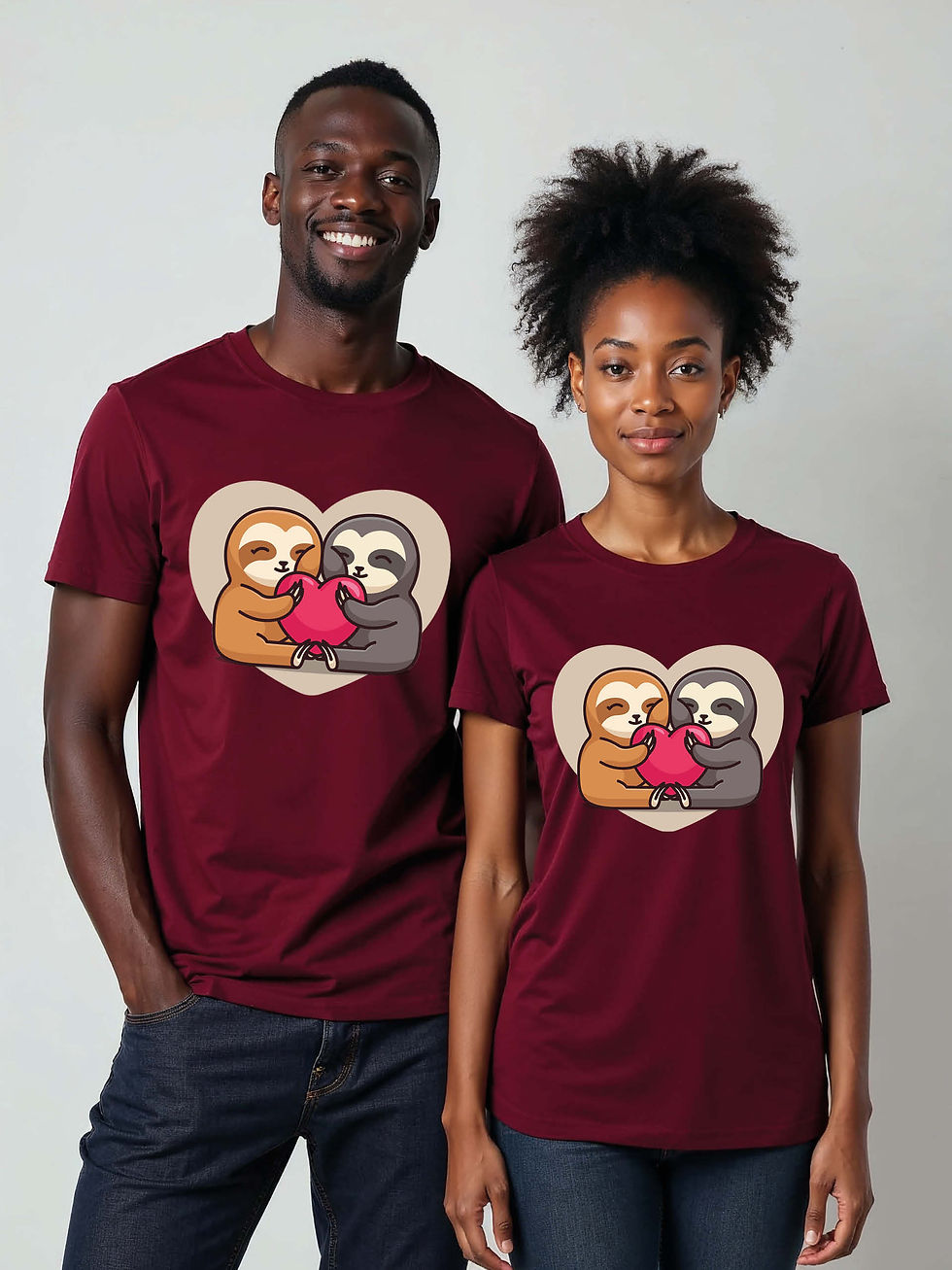 Thumbnail: Trendy Cartoon Couple Matching Tee Lovers Edition – Sale