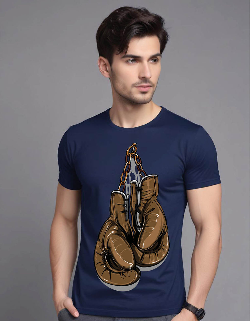 Thumbnail: fight gear mens printed graphic t shirt