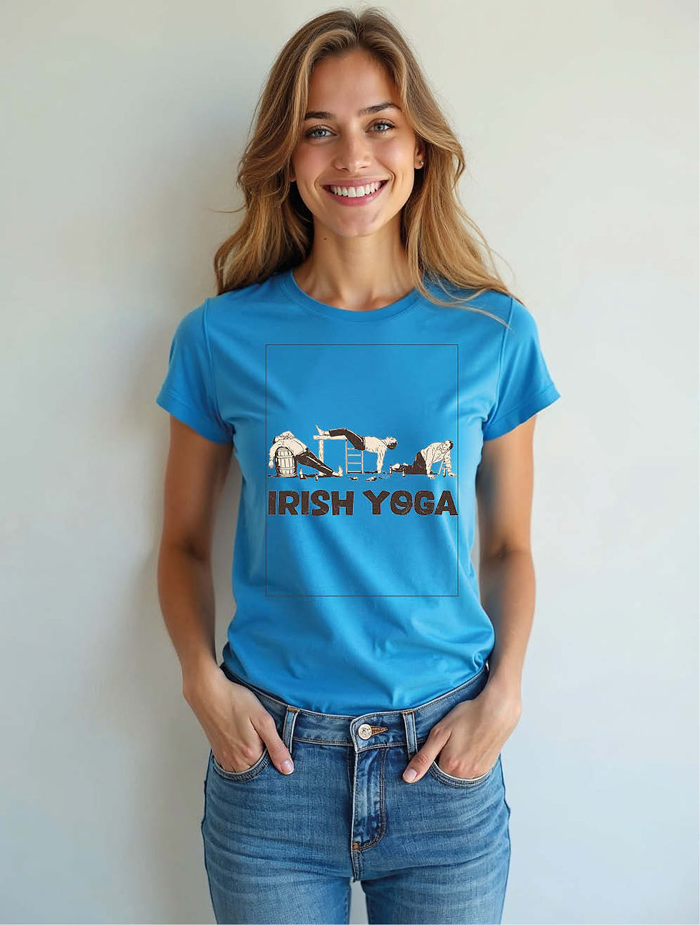 Thumbnail: Irish yoga Classic Women’s sweatwear Printed T-Shirt – Sale