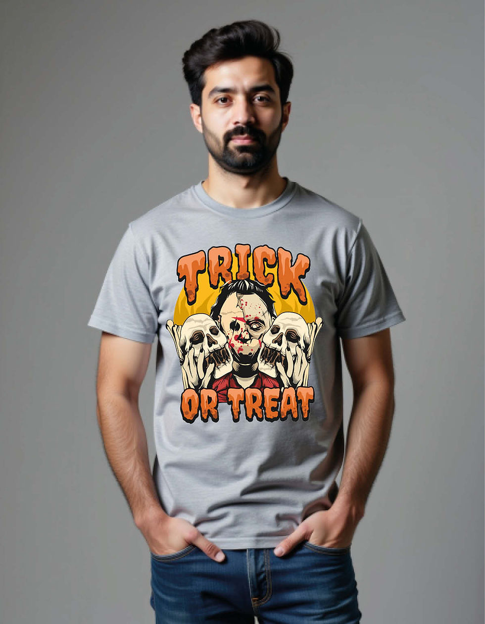 Thumbnail: Trick Or Treat To wild True Unisex Printed T-Shirt for All Ages