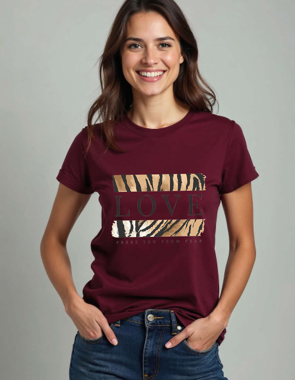 Thumbnail: Love Printed T-Shirt for All age