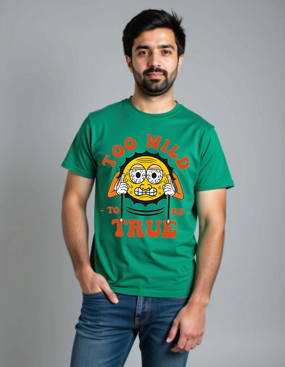 Thumbnail: Too Wild True Unisex Printed T-Shirt for All Ages