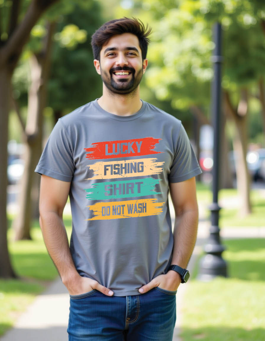 Thumbnail: lucky fishing shirt wash fishing mens printed graphic t shirt