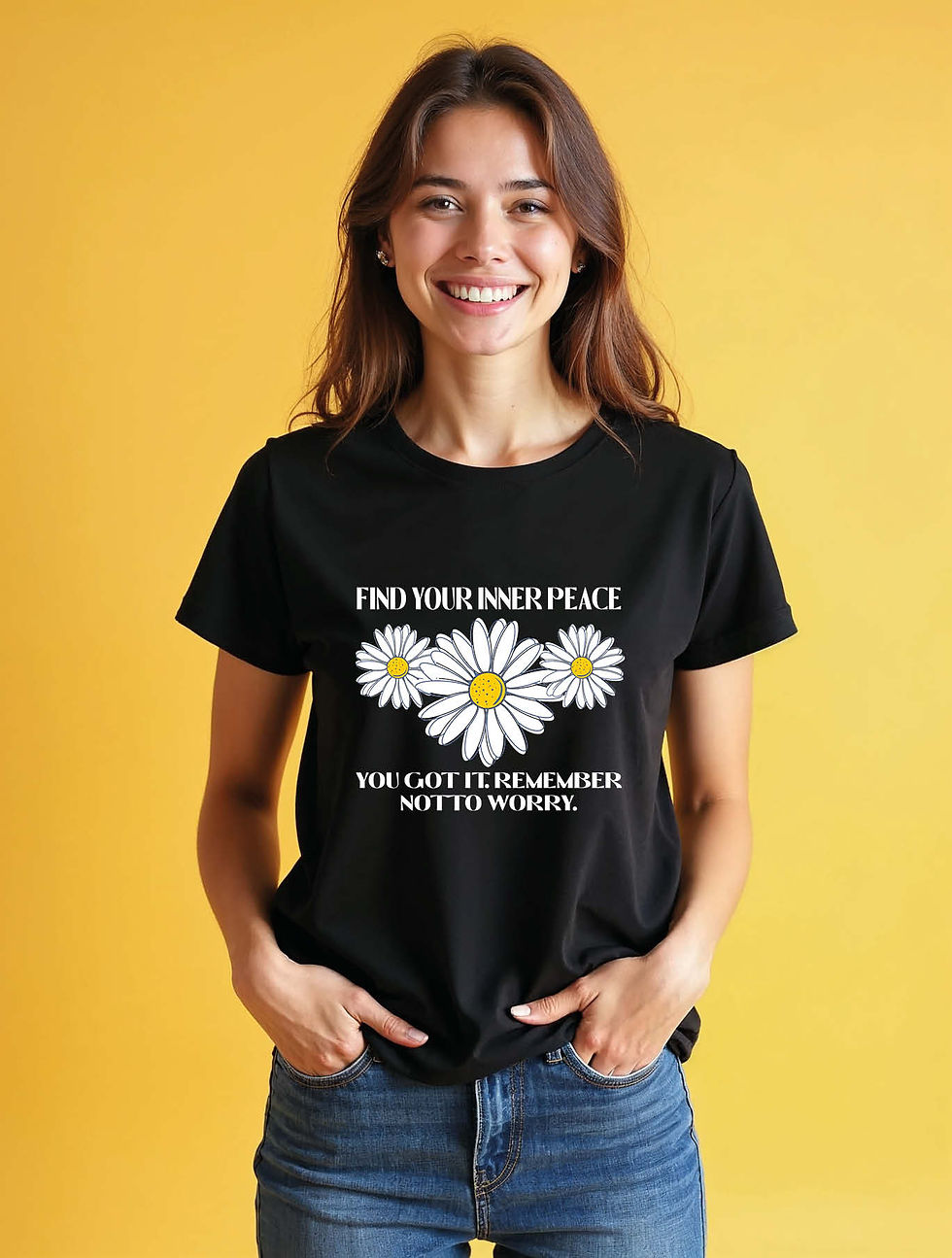 Thumbnail: find your inner peace you got it remember not to worry women graphic t shirt