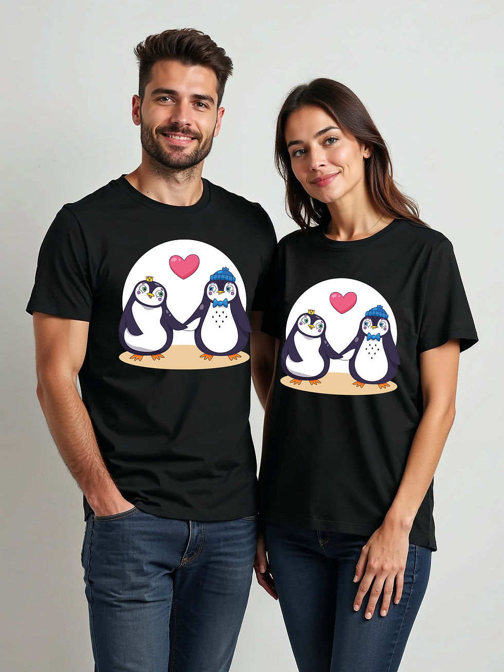 Thumbnail: Valentine’s Cartoon Couple T-Shirt Lovers Edition – Discount Offer