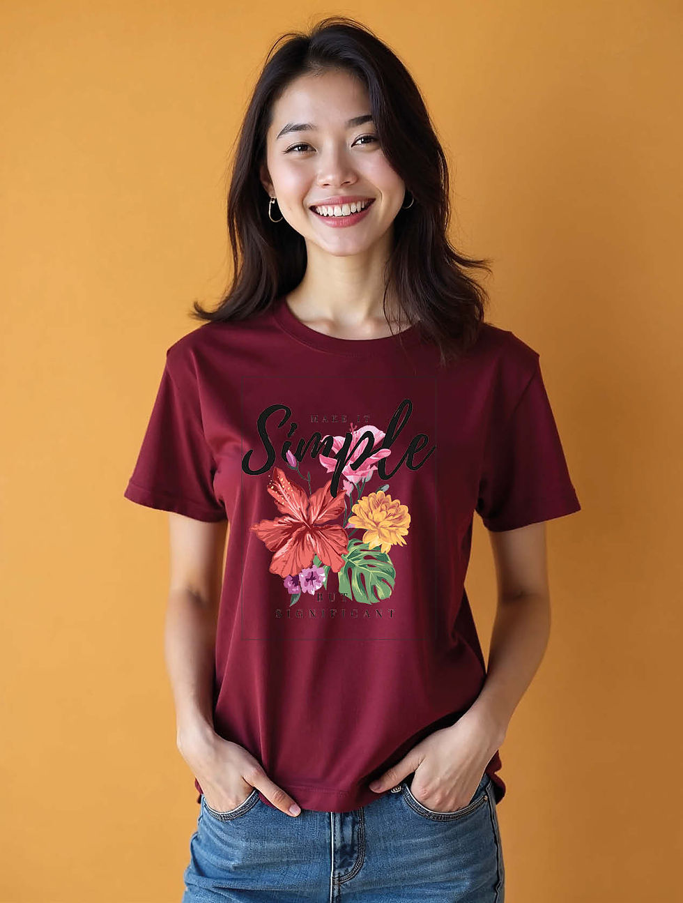 Thumbnail: simple Classic Women’s Graphic Stylish Printed  T-Shirt – Shop Now