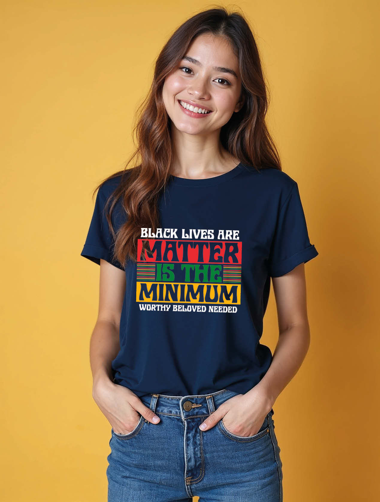 black lives are matter is the minimum worthy beloved needed Women’s T-Shirt