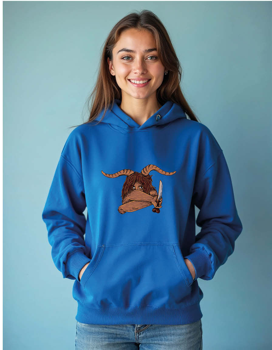 Thumbnail: Minotaur binyeen greek Unisex Printed Graphic Hoodies