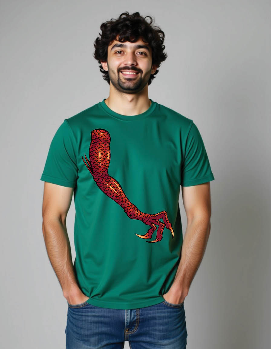 premium monster dragon hand element mens printed graphic t shirt