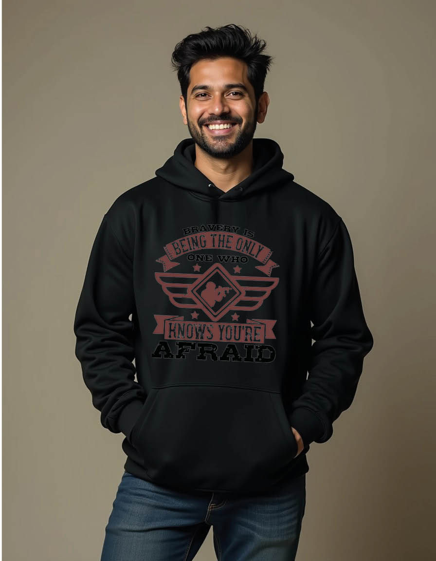 Thumbnail: bravery is being the only one who hnows you re afraid stylish hoodies