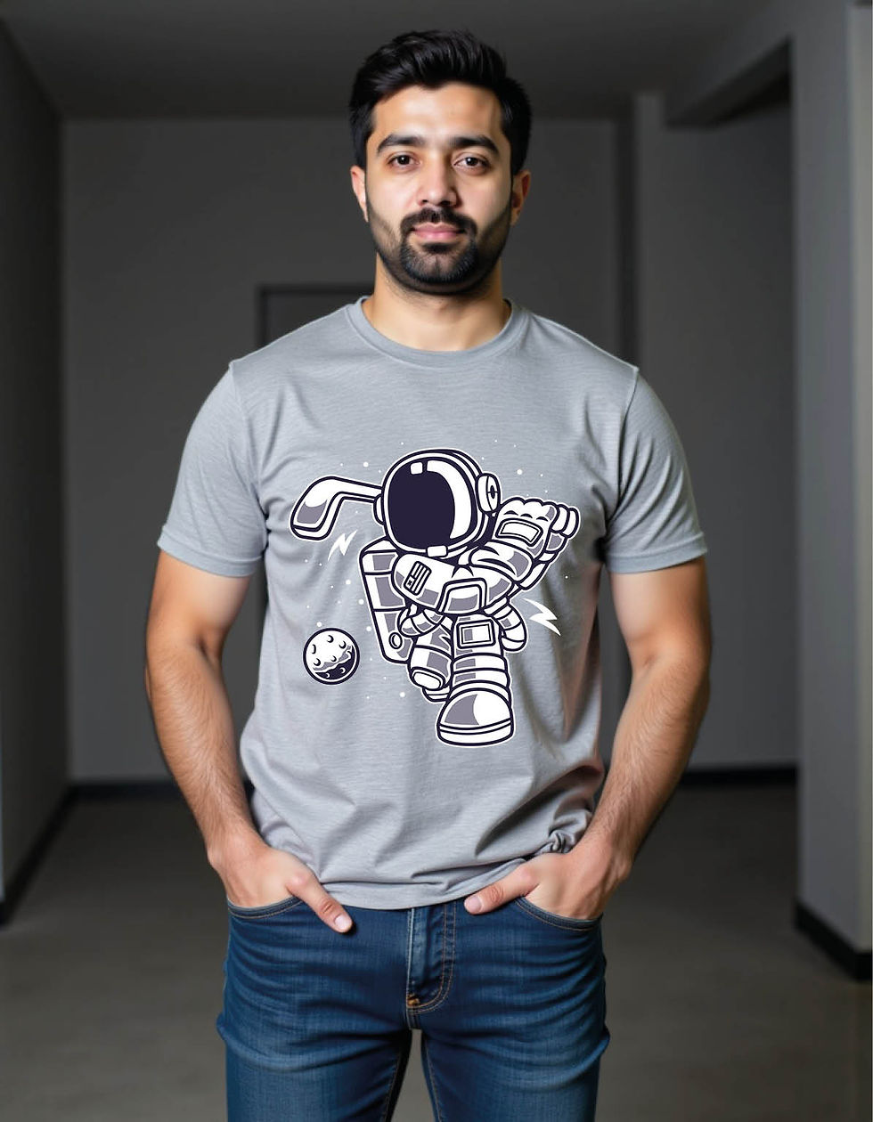 Thumbnail: astro golf  mens printed graphic t shirt