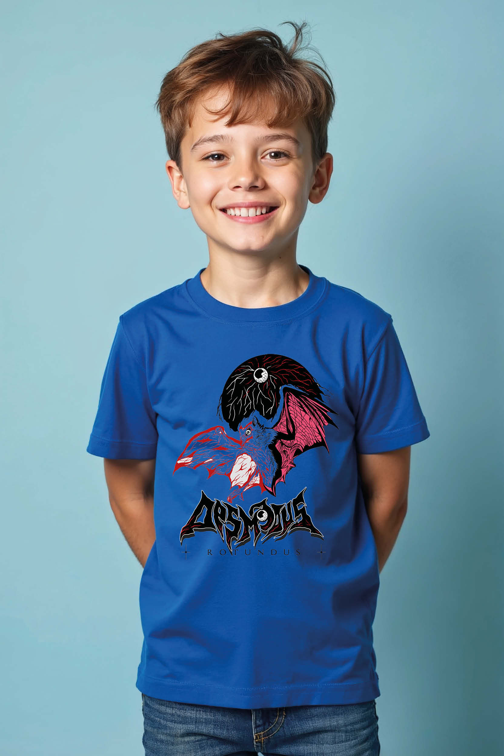 Demonic Legends Graphic T-Shirt – Dark Fantasy Evil Bat Design