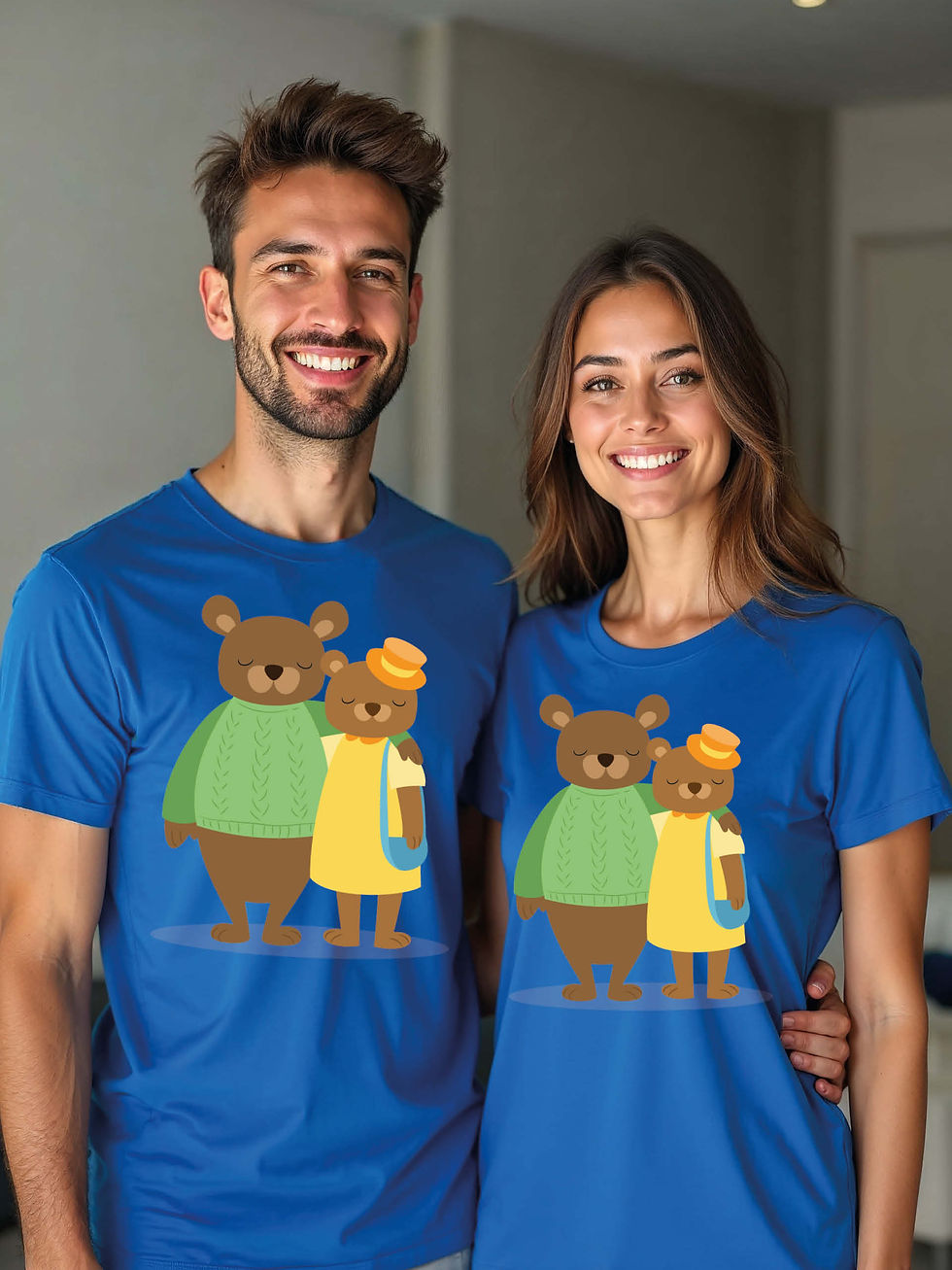 Thumbnail: Anniversary Animal Couple T-Shirt Lovers Edition – Premium