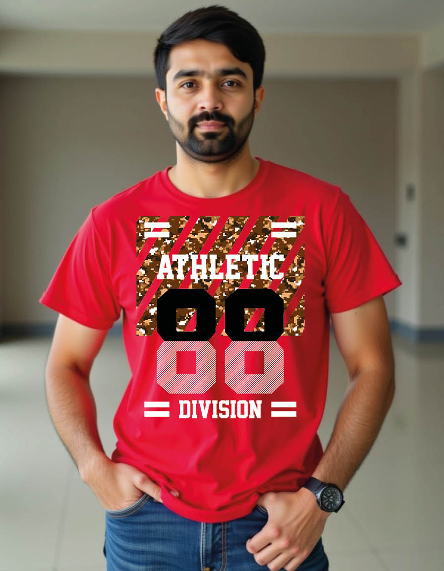 Thumbnail: athletic premium supply camo style vintage mens printed graphic t shirt