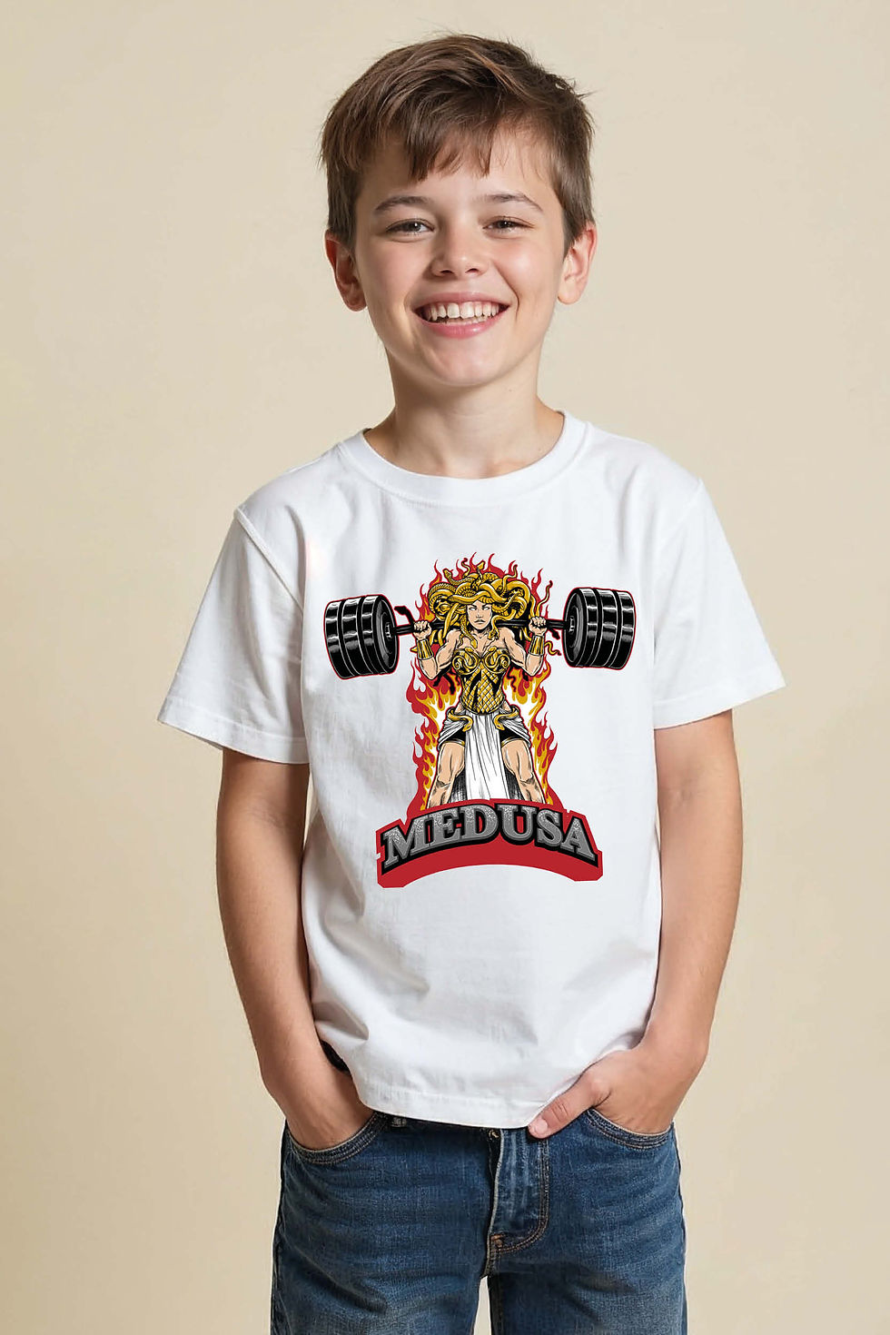 Thumbnail: Aggressive Pit Bull Mascot T-Shirt Design Premium Kids Printed T-Shirt