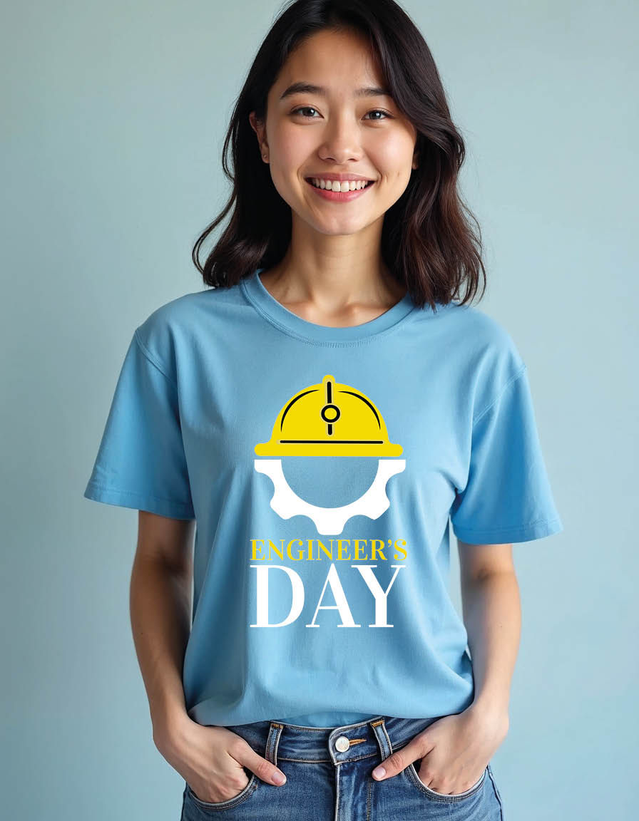 Thumbnail: Engineer day Unisex printed graphic t shirt