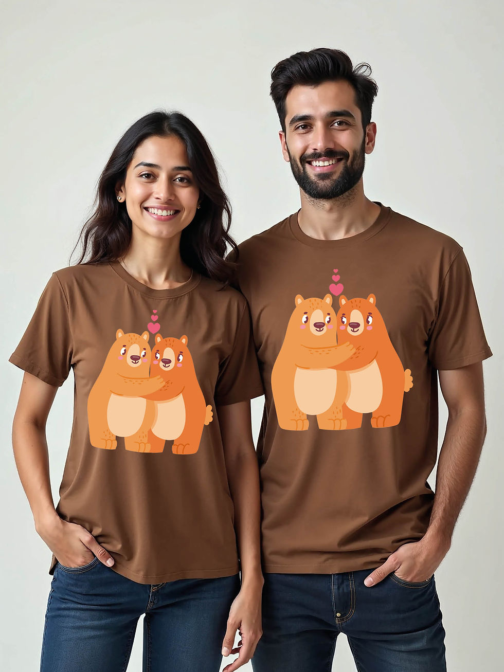 Thumbnail: Trendy Cartoon Couple Matching Tee Lovers Edition – Fast Delivery