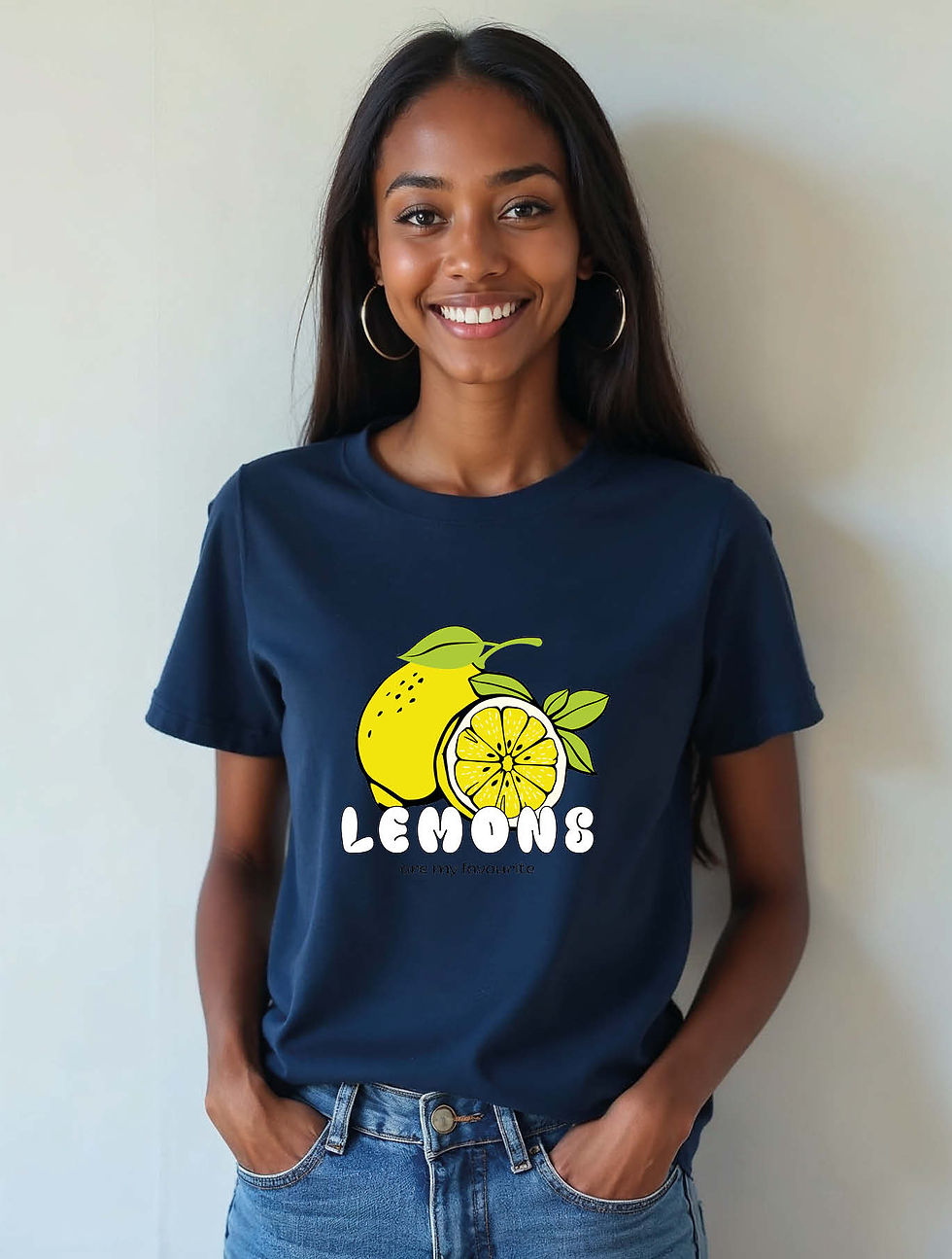 Thumbnail: lemons are my favorite Urban Women’s Typography T-Shirt – Best Price