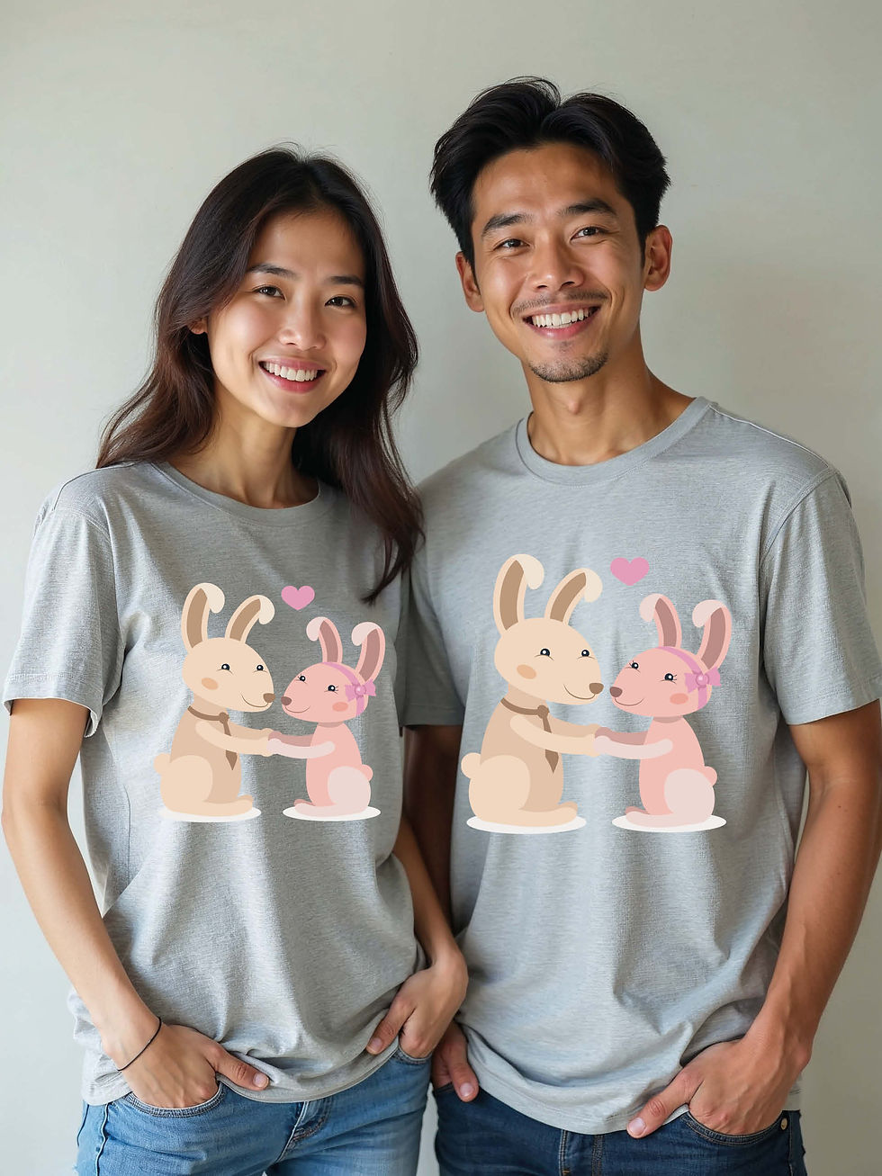 Thumbnail: Anniversary Animal Couple T-Shirt Lovers Edition – Premium